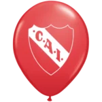 Globos de látex estampados escudo de independiente x 10 u