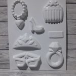 Molde plástico Plastichok para chocolate motivo accesorios de mujer