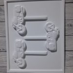 Molde plástico Plastichok para chocolate motivo chupetín motocicleta