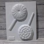 Molde plástico Plastichok para chocolate  chupetines espiralados