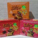 Sapitos de chocolate rellenos caja x 24 unidades.