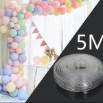 Cinta perforada transparente x 5 metros para arco orgánico de globos
