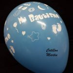 Globos de latex Mi Bautismo  celeste x 10 u