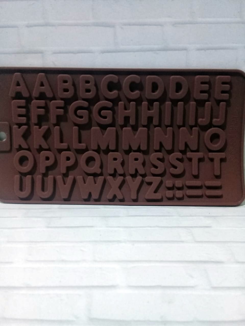 molde de silicona abecedario
