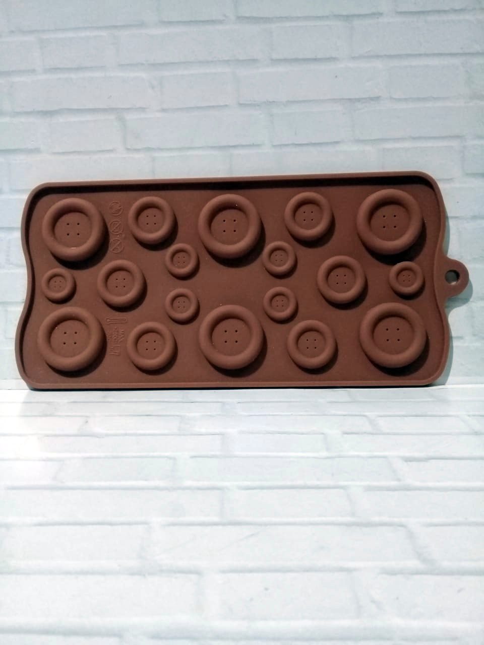 molde de silicona botones