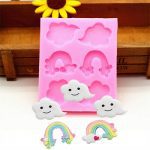 Molde de silicona para modelar nubes y arcoiris