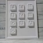 Molde plástico Plastichok para chocolate chocomensaje Feliz día