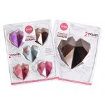 Set de 2 placas de acetato Parpen Corazón diamante.