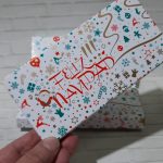 Caja estampadas motivo navideño para tableta de chocolate