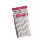 Palitos para chupetines blancos de Parpen 10 cm x 36 u