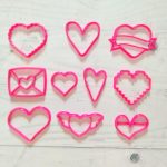 Set de 10  cortantes de cookies San Valentín