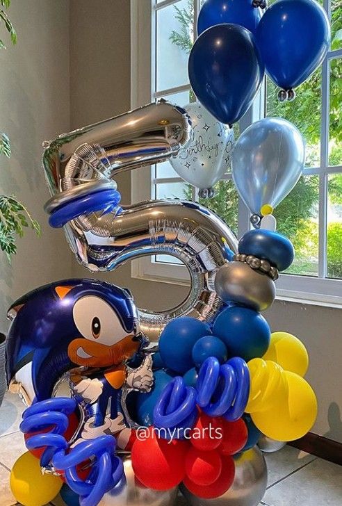 bouquet de globos Sonic