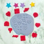 Set de 10 mini stamp sellos 3 D San Valentín