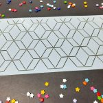 Stencil grande para decorar tortas  GEOMETRICO 1