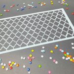 Stencil grande para decorar tortaS GEOMÉTRICO 2