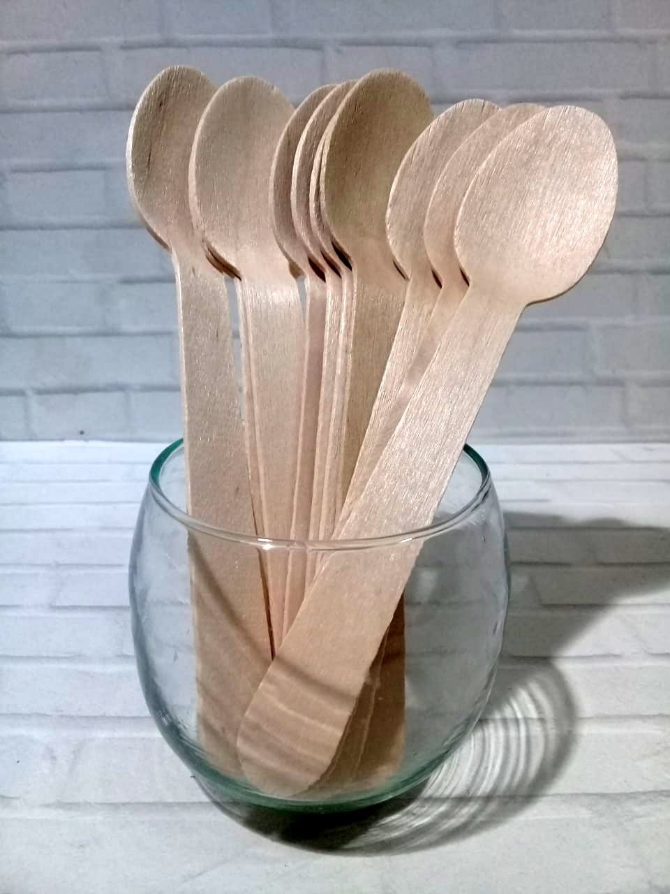 cuchara de madera x 10 u