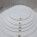 Disco de fibrofácil laminado de 35 cm