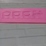 Molde de silicona para modelar locomotora con vagones