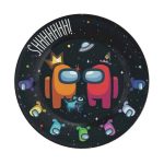 Amongus platos de cartón x 10 unidades