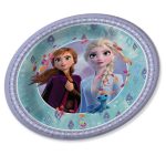 Frozen platos de cartón estampados x 10 unidades.