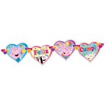 Peppa Pig banderín Feliz Cumpleaños
