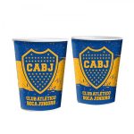 Boca Jrs vasos estampados de polipapel x 10 unidades