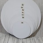 Disco de fibrofácil laminado de 16 cm