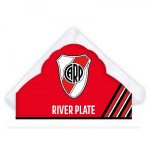 River Plate Servilletero estampado con 15 servilletas lisas blancas