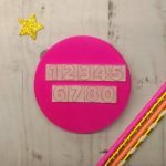 Set de sellos de acrílico Números 2 cm