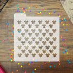 Stencil temática  cabeza de Minnie