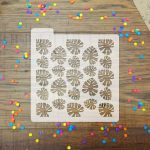 Stencil temática  hojas tropicales