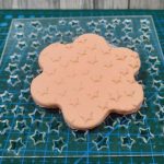 Texturizador de acrílico diseño estrellas  igual tamaño