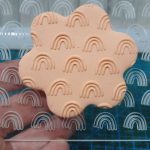 Texturizador de acrílico diseño arcoiris