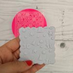 Texturizador de acrílico diseño halloween trama gorros y otros