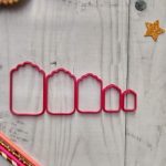 Cortante plástico para cookie o galletita set de 5 tags