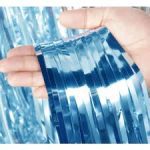 Cortina metalizada lluvia celeste