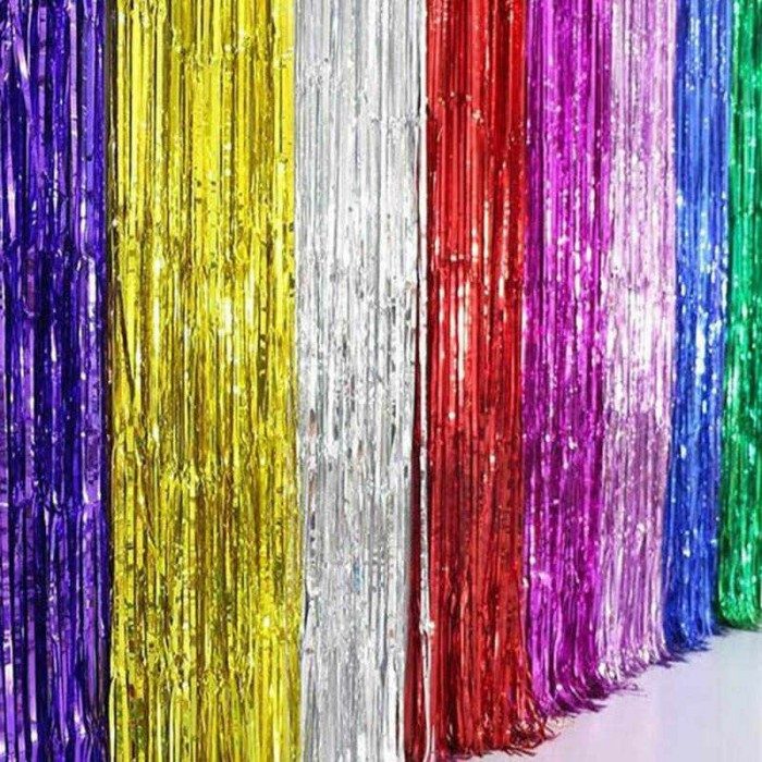 cortinas metalizadas varios colores