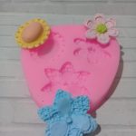 Molde de silicona para modelar flores x 3 modelos diferente