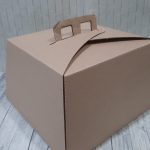 Caja  maletín para torta 25 x 25 x 15 cm
