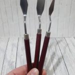 Set de 3 espátulas mini para uso en repostería o manualidades