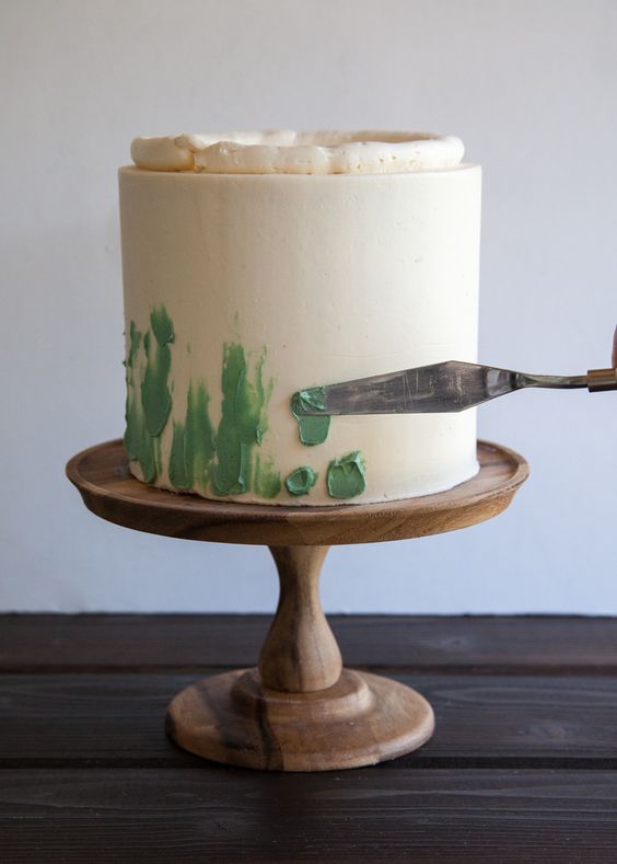 torta decoradacon espatula y glace