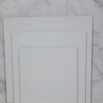 Bandeja  de fibrofácil laminada 20 x 20 cm