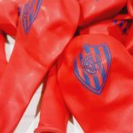 Globos de látex escudo San Lorenzo x 10 u