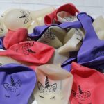 Globos de látex estampados Unicornios ojitos x 10 u