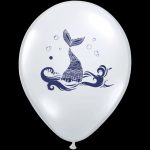 Globos de látex estampados cola de sirena x 10 u