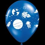 Globos de látex Astronautas x 10 u