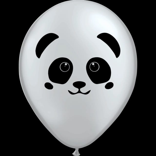 globo carita oso panda