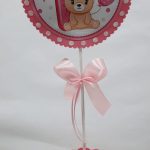 Centro de mesa infantil  Primer añito rosa