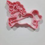 Cortante plástico para cookie o galletita unicornio