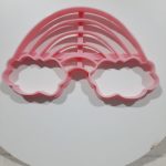 Cortante plástico para cookie o galletita arcoiris